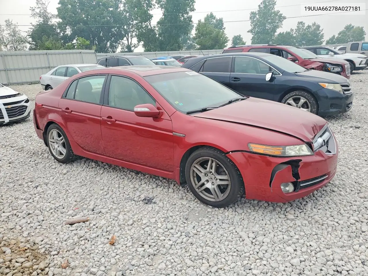 2008 Acura Tl VIN: 19UUA66278A027181 Lot: 60896286