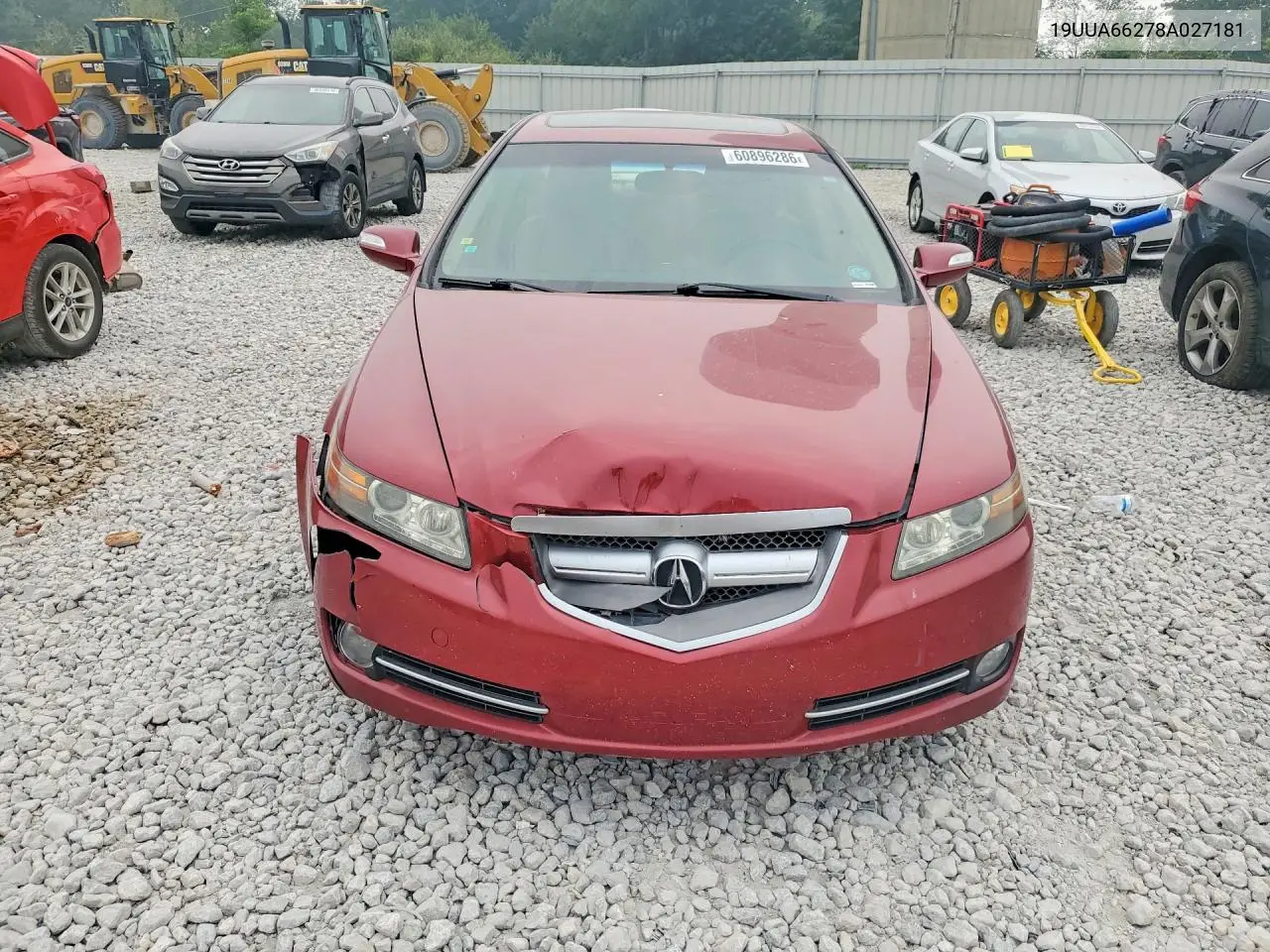 2008 Acura Tl VIN: 19UUA66278A027181 Lot: 60896286