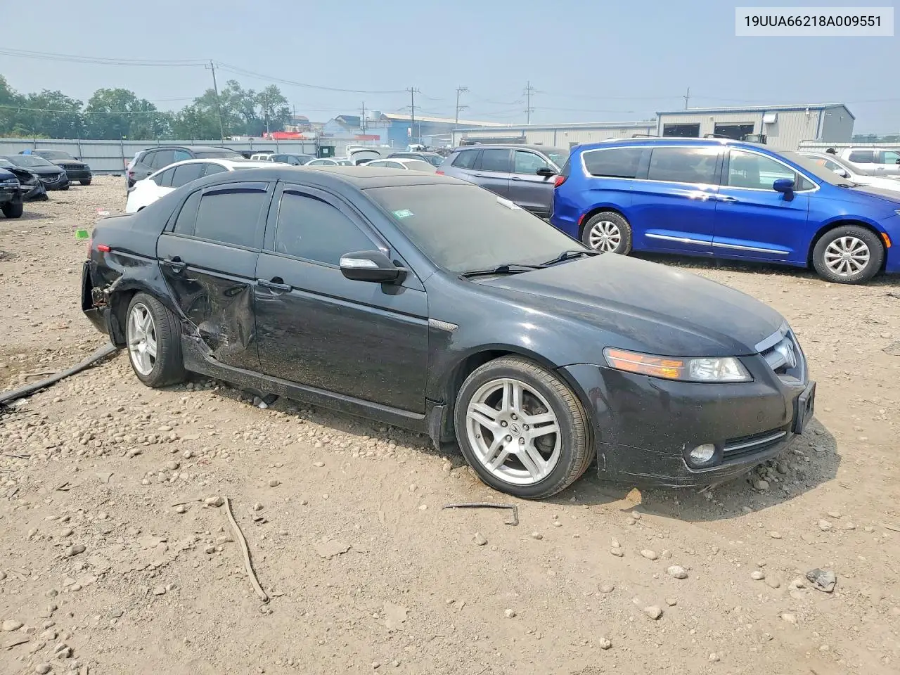 2008 Acura Tl VIN: 19UUA66218A009551 Lot: 61111566