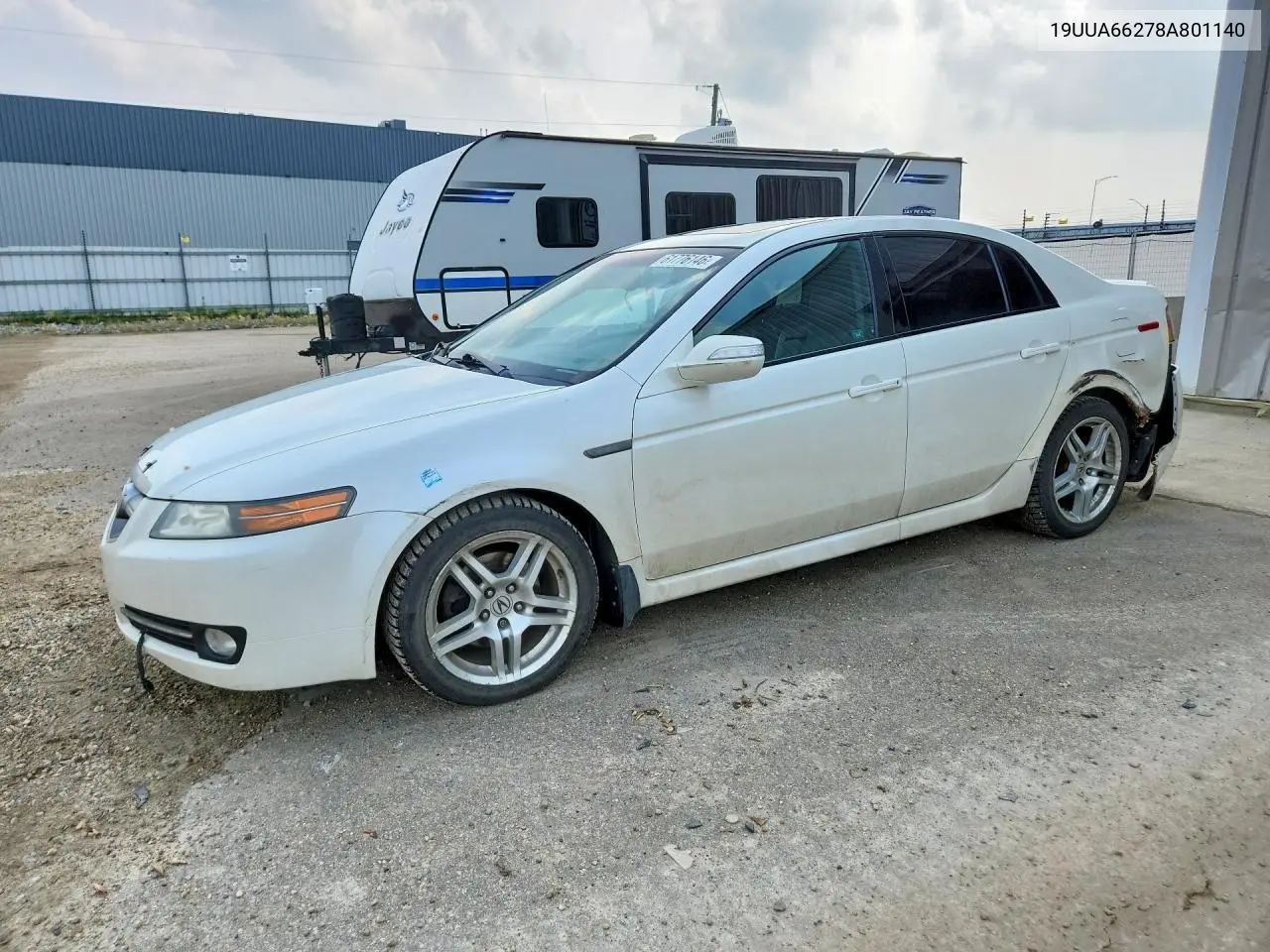 2008 Acura Tl VIN: 19UUA66278A801140 Lot: 61776146