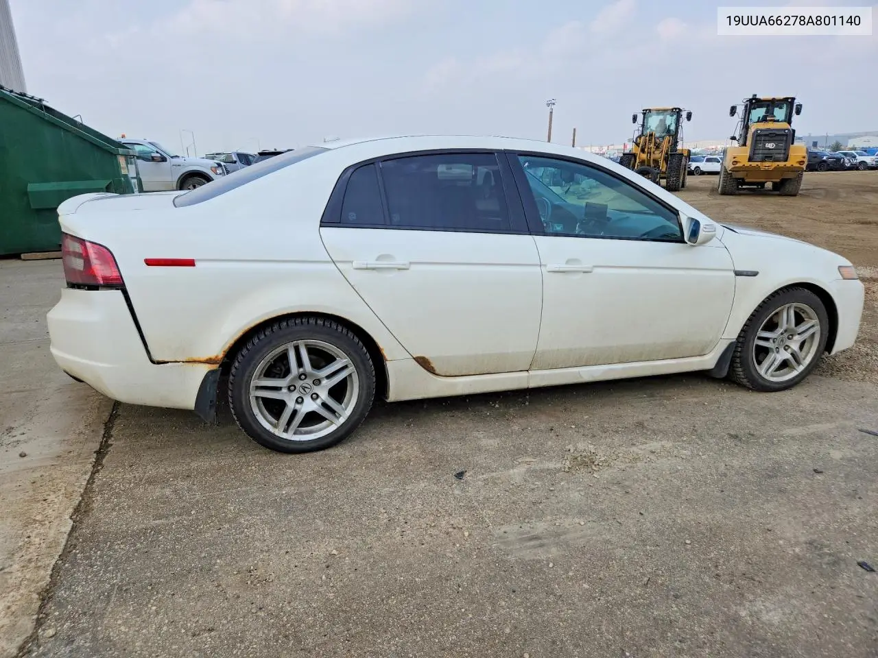 2008 Acura Tl VIN: 19UUA66278A801140 Lot: 61776146