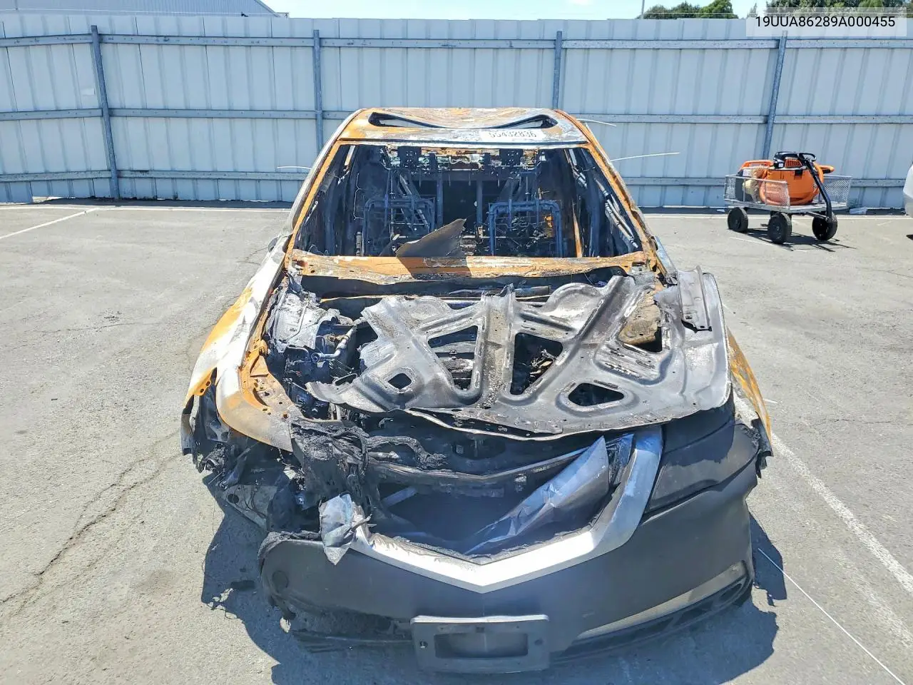 2009 Acura Tl VIN: 19UUA86289A000455 Lot: 55432836