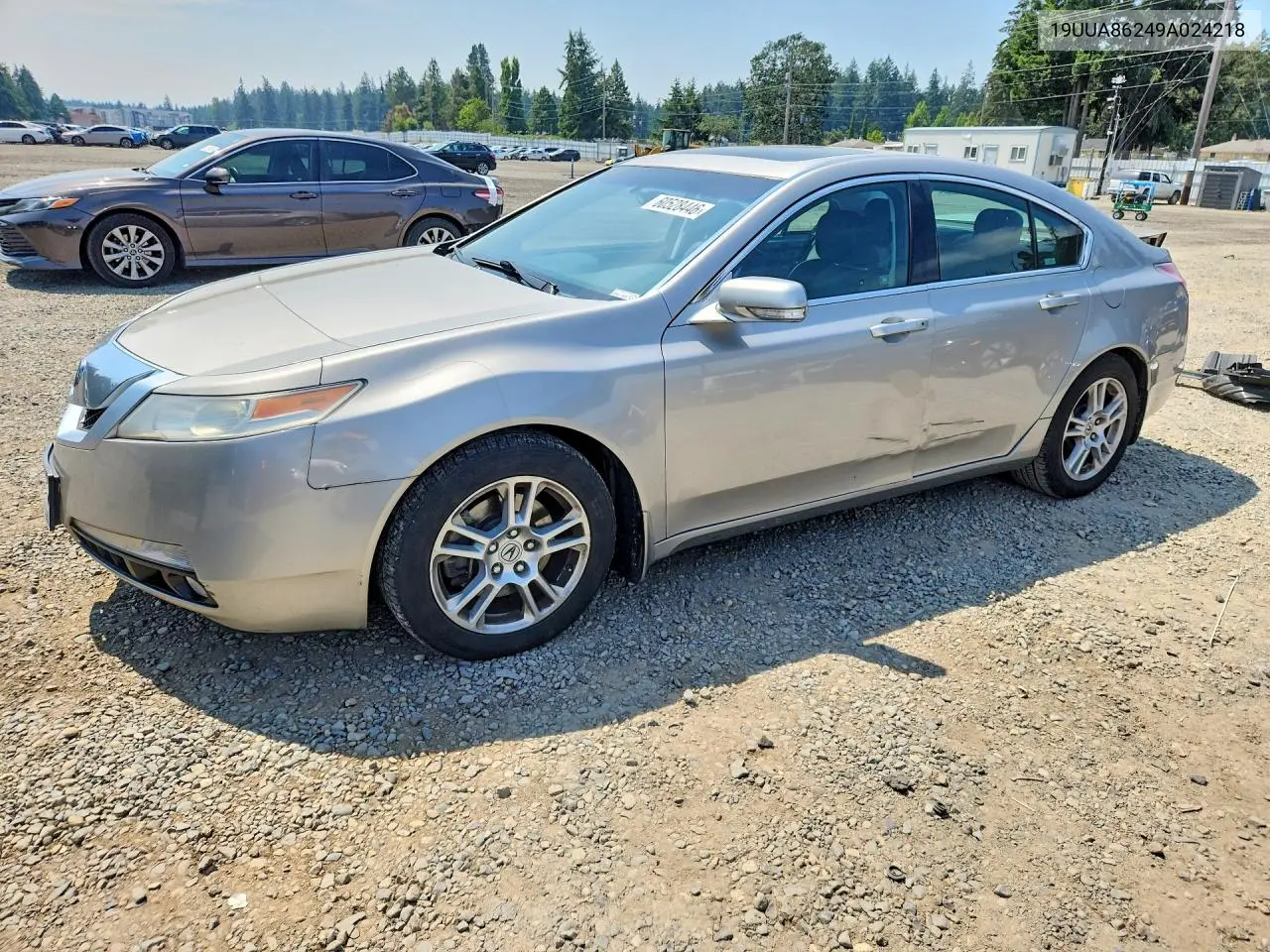 2009 Acura Tl VIN: 19UUA86249A024218 Lot: 60528446