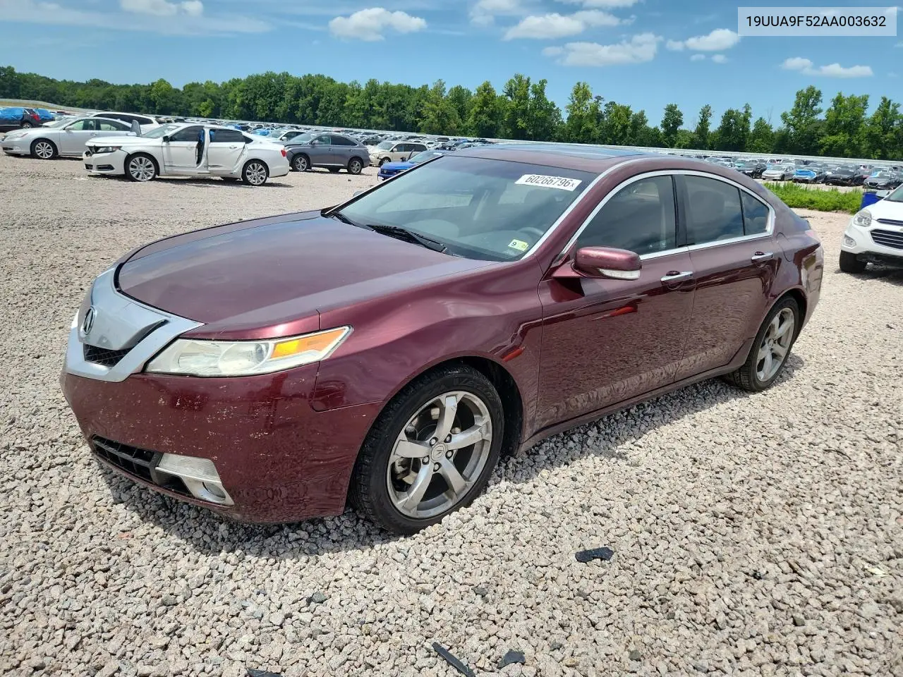 2010 Acura Tl VIN: 19UUA9F52AA003632 Lot: 60266796