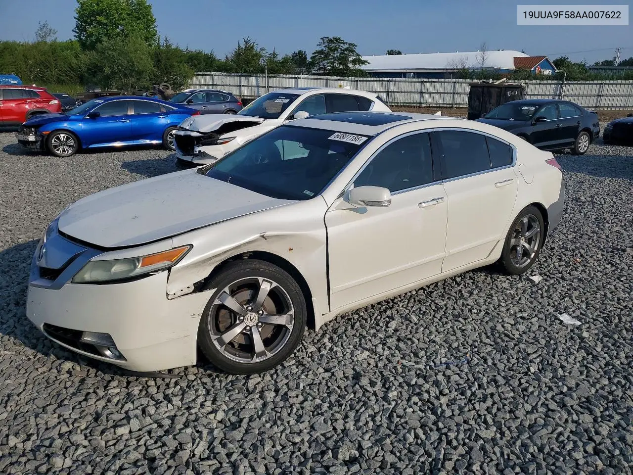 2010 Acura Tl VIN: 19UUA9F58AA007622 Lot: 60801186