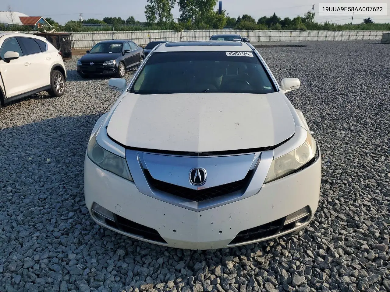 2010 Acura Tl VIN: 19UUA9F58AA007622 Lot: 60801186