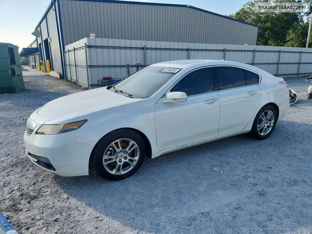 2010 Acura Tl VIN: 19UUA8F54AA022497 Lot: 61545286