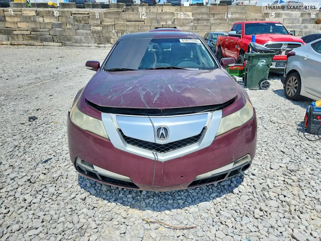 2010 Acura Tl VIN: 19UUA8F5XAA019183 Lot: 61617336