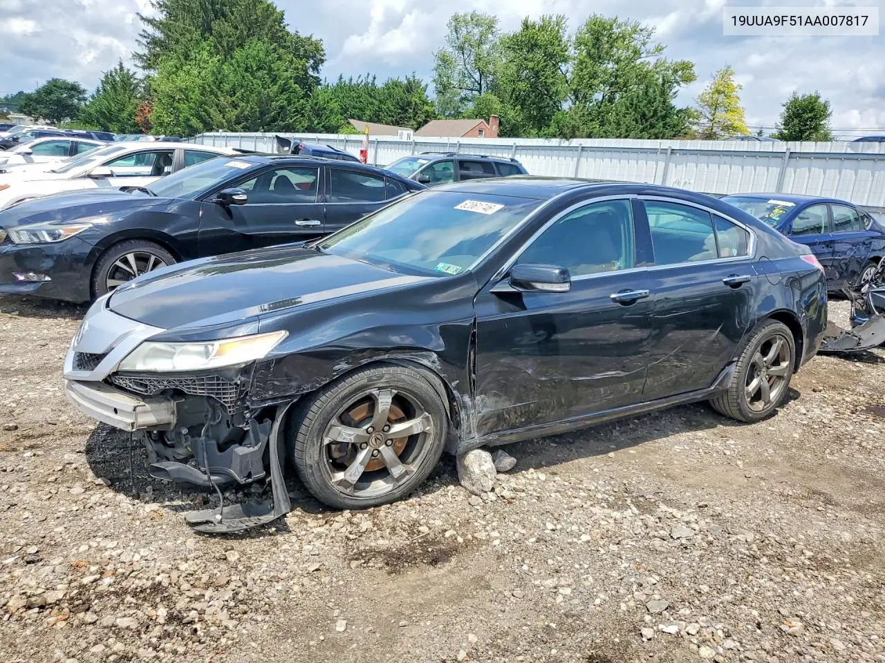 2010 Acura Tl VIN: 19UUA9F51AA007817 Lot: 62061746