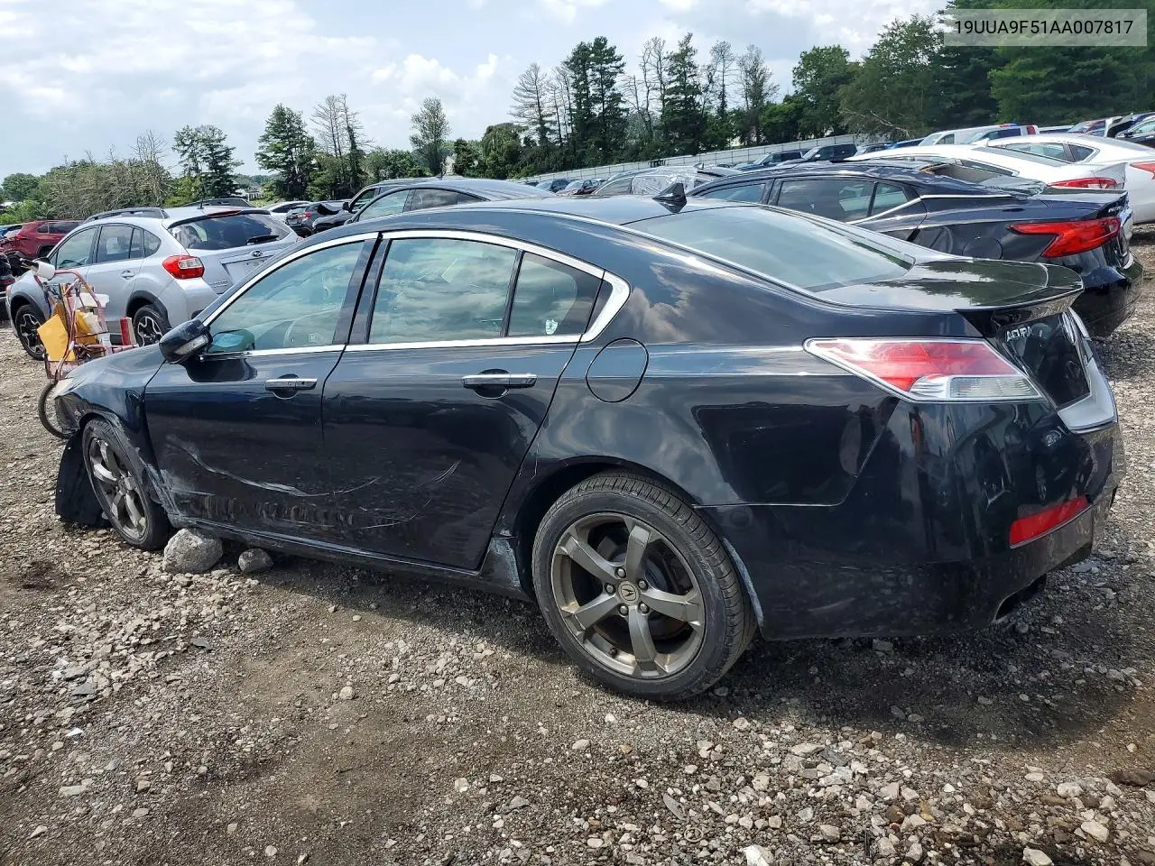 2010 Acura Tl VIN: 19UUA9F51AA007817 Lot: 62061746