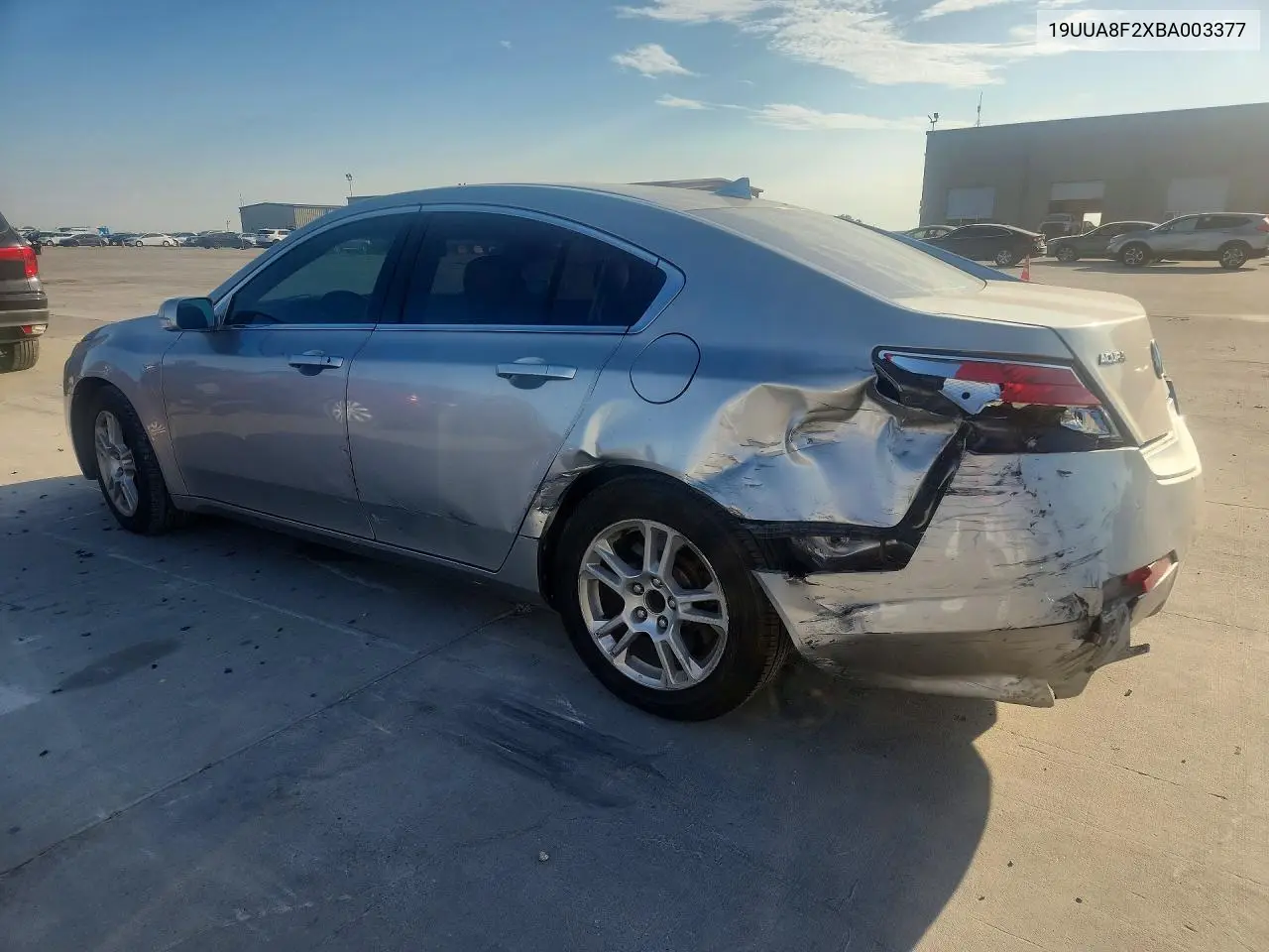 2011 Acura Tl VIN: 19UUA8F2XBA003377 Lot: 59861086