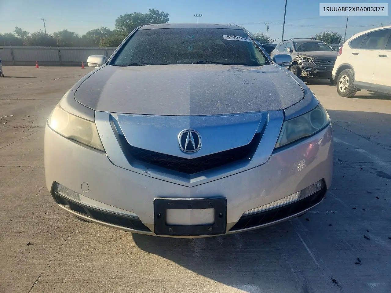 2011 Acura Tl VIN: 19UUA8F2XBA003377 Lot: 59861086