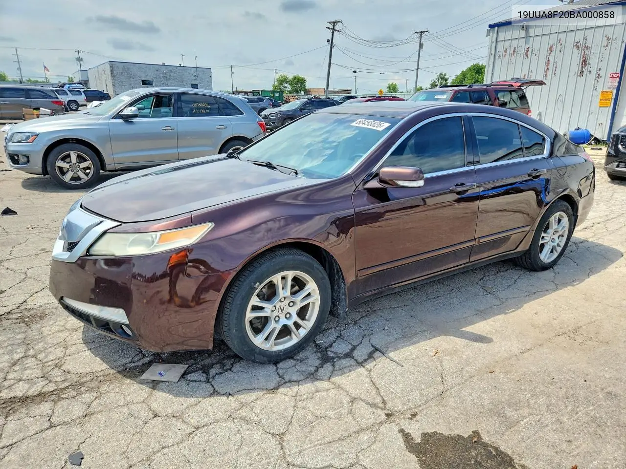 2011 Acura Tl VIN: 19UUA8F20BA000858 Lot: 60455826