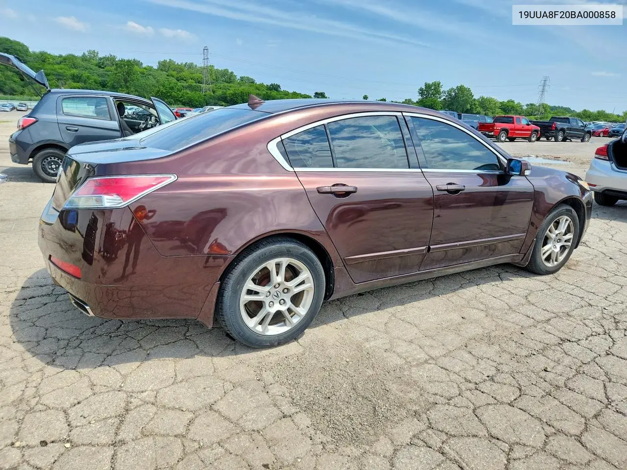 2011 Acura Tl VIN: 19UUA8F20BA000858 Lot: 60455826