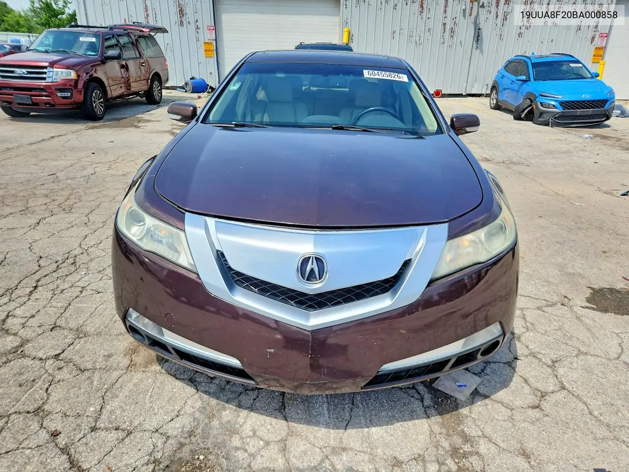 2011 Acura Tl VIN: 19UUA8F20BA000858 Lot: 60455826
