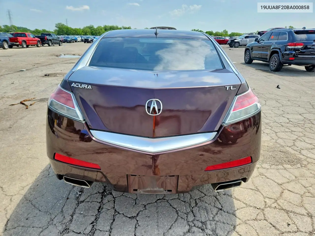 2011 Acura Tl VIN: 19UUA8F20BA000858 Lot: 60455826