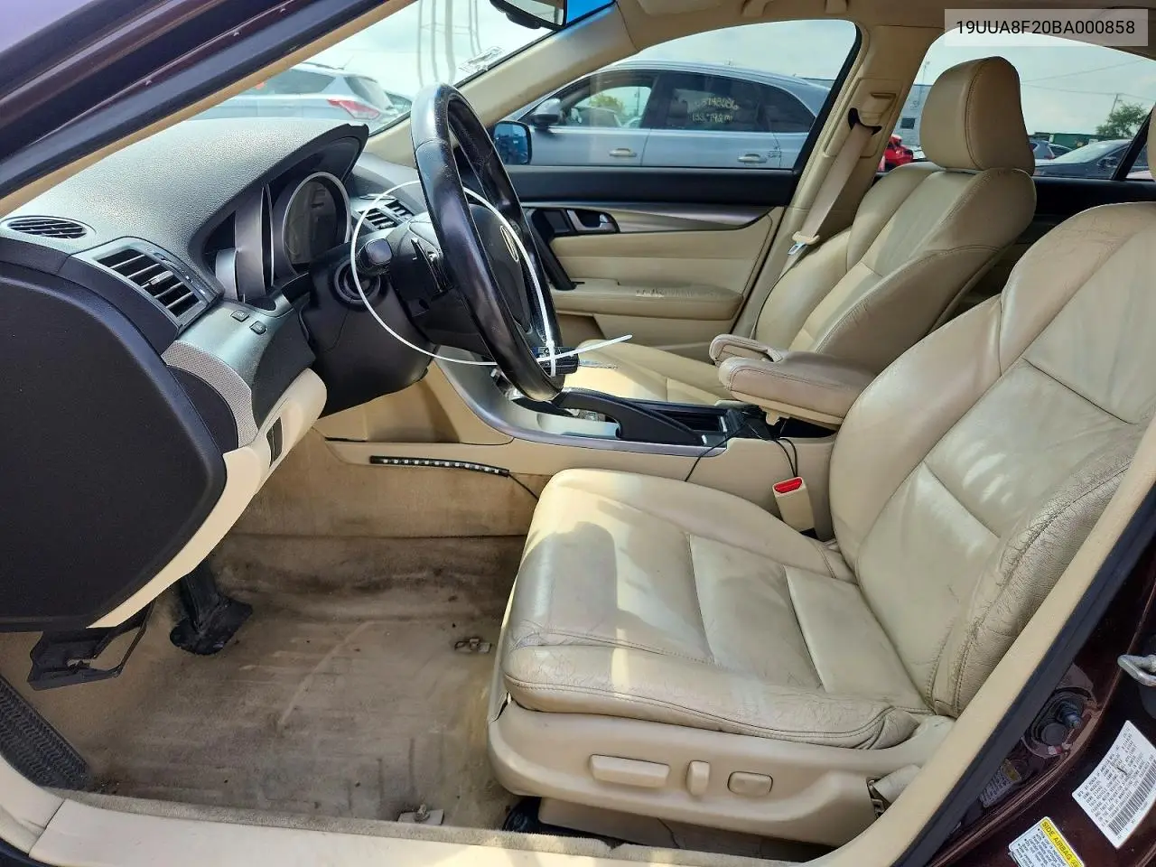 2011 Acura Tl VIN: 19UUA8F20BA000858 Lot: 60455826