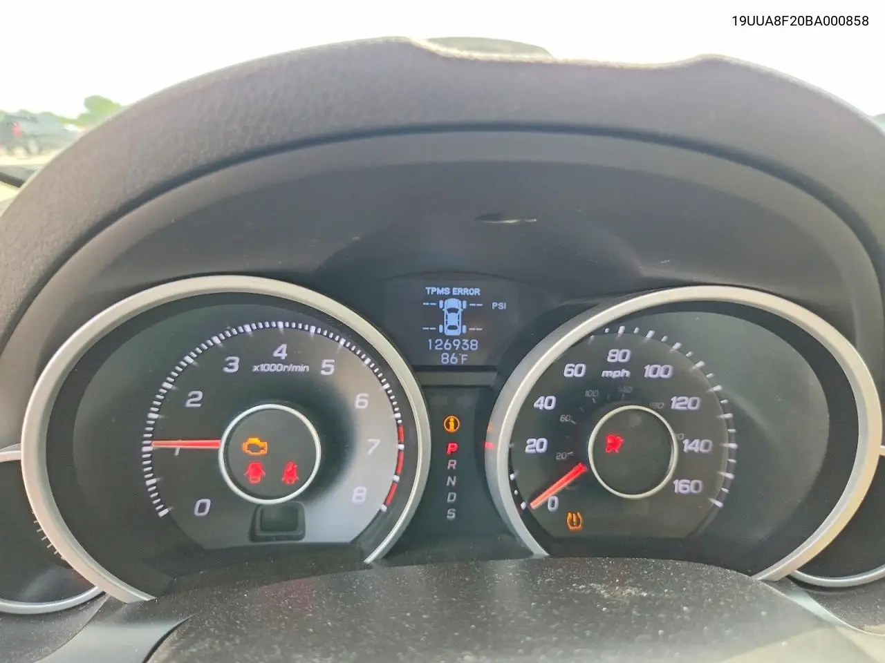 2011 Acura Tl VIN: 19UUA8F20BA000858 Lot: 60455826