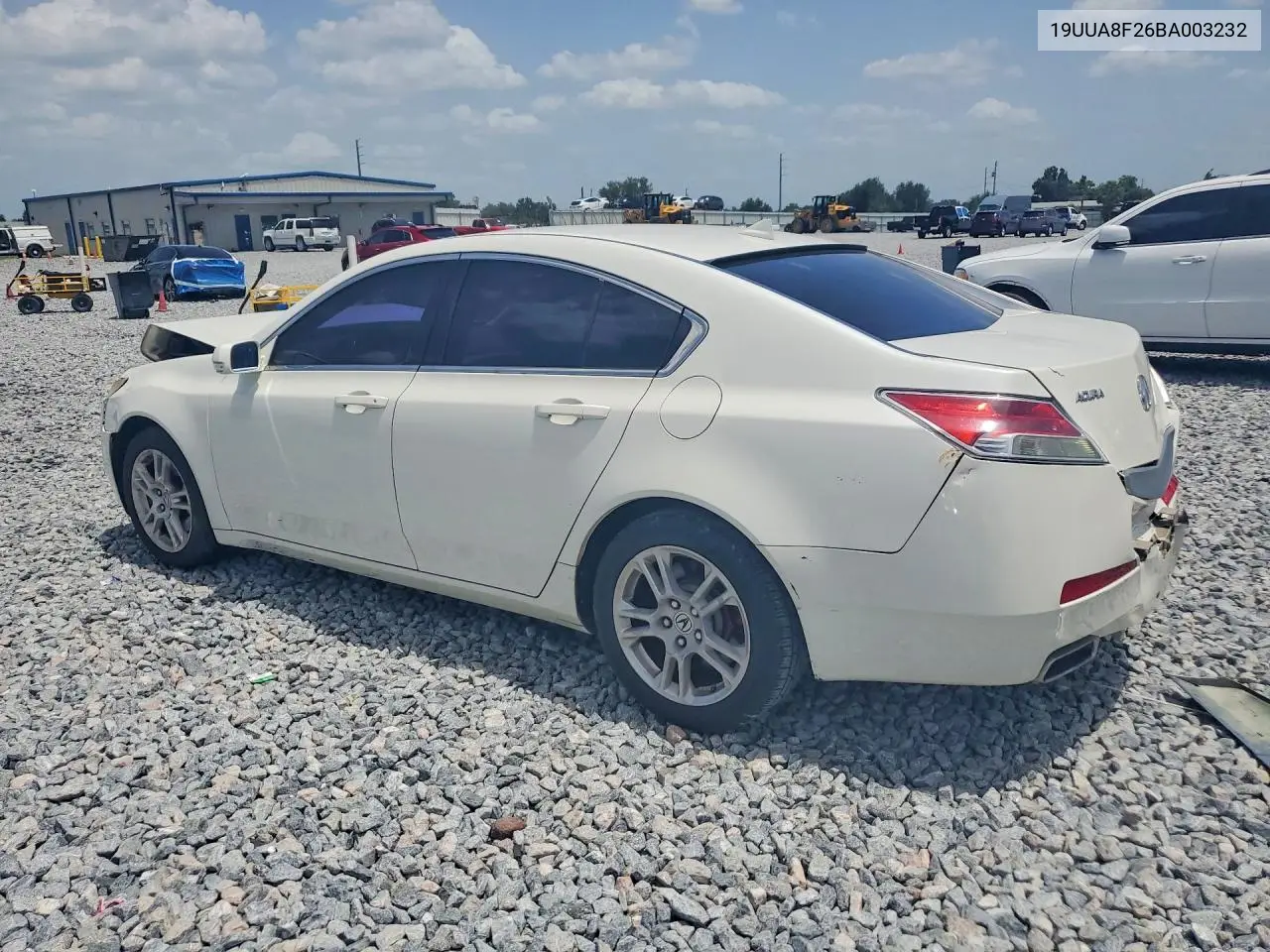 2011 Acura Tl VIN: 19UUA8F26BA003232 Lot: 61123566