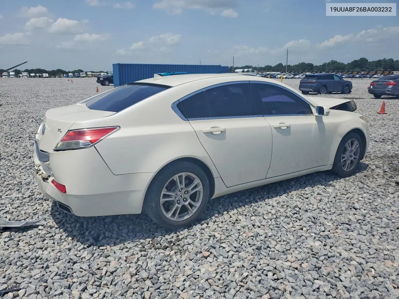 2011 Acura Tl VIN: 19UUA8F26BA003232 Lot: 61123566
