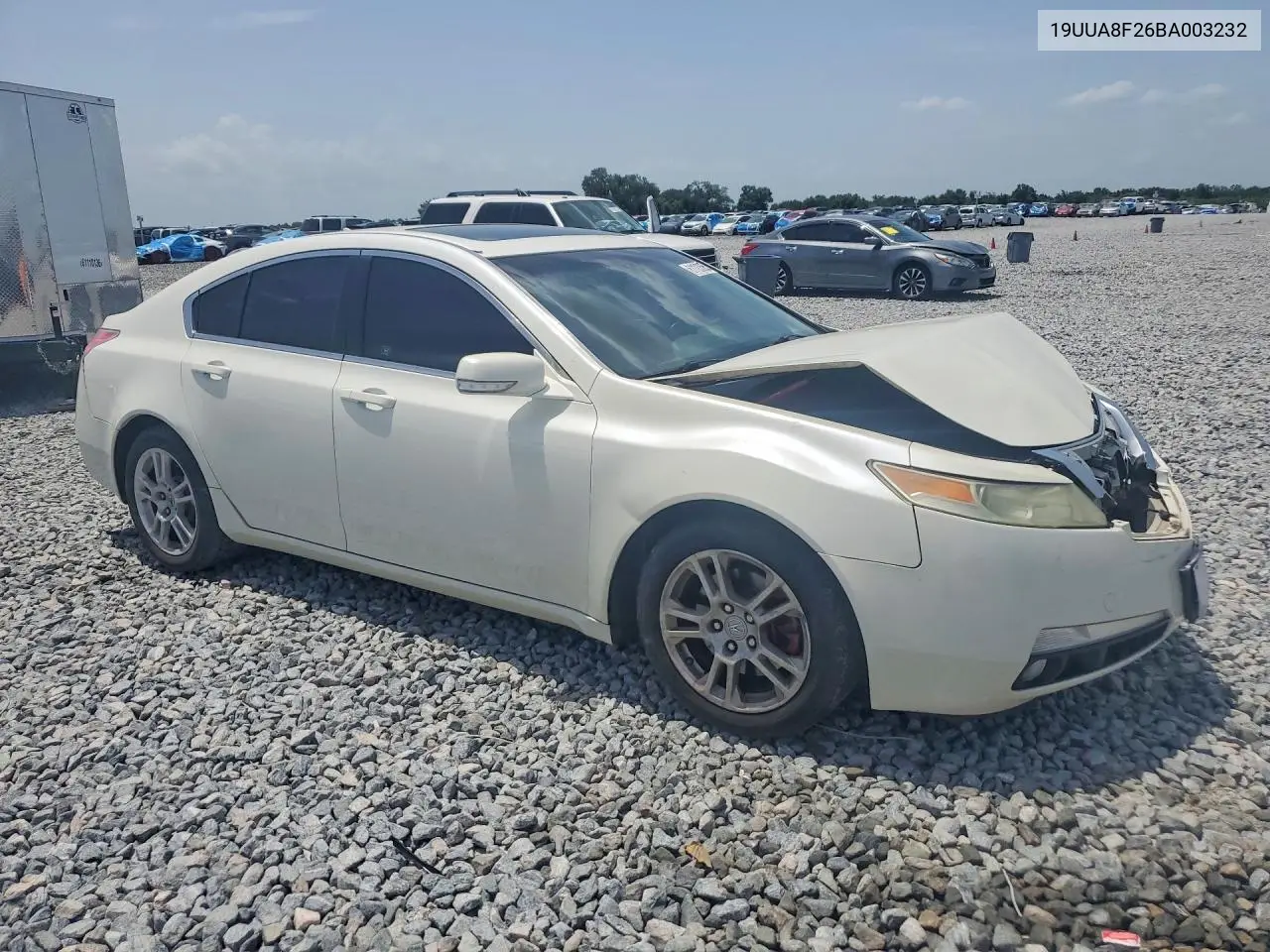 2011 Acura Tl VIN: 19UUA8F26BA003232 Lot: 61123566