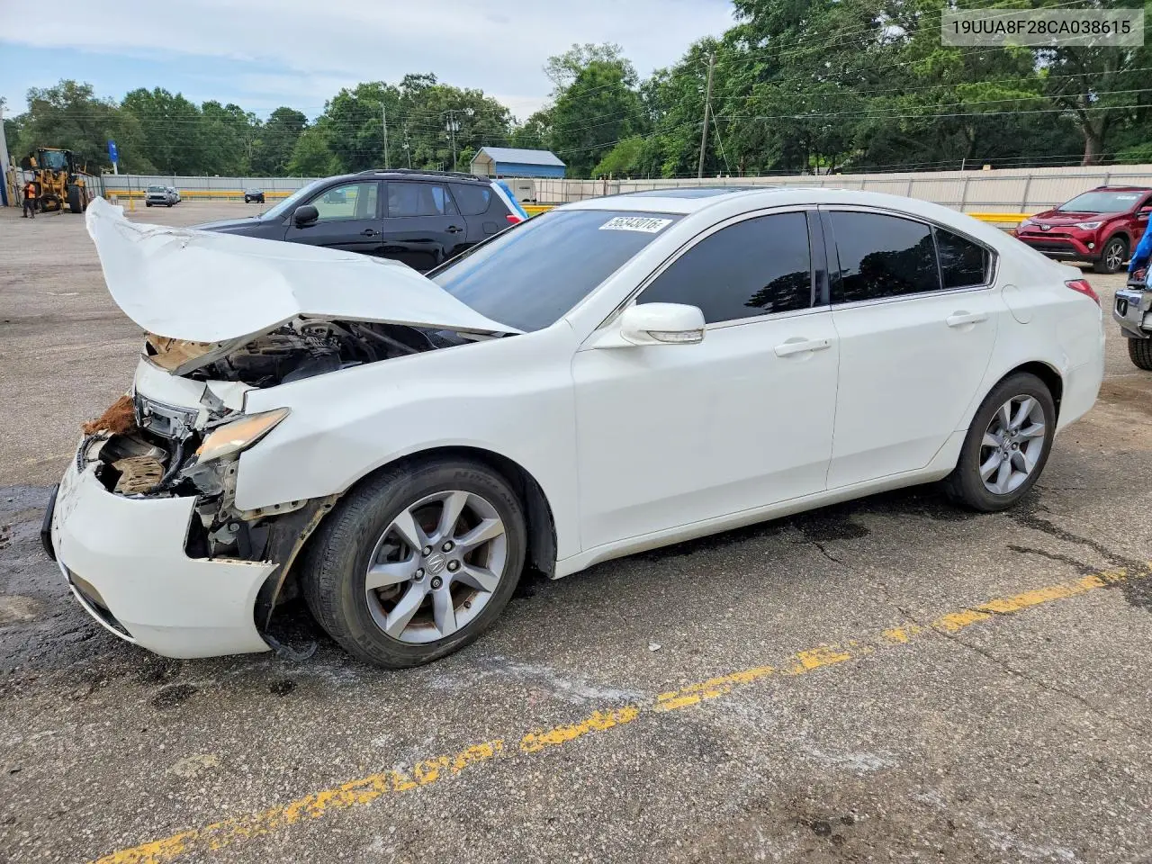2012 Acura Tl VIN: 19UUA8F28CA038615 Lot: 56343016