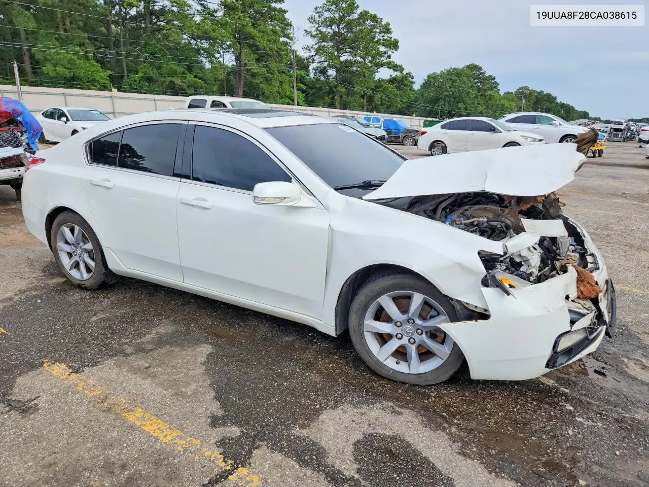 2012 Acura Tl VIN: 19UUA8F28CA038615 Lot: 56343016