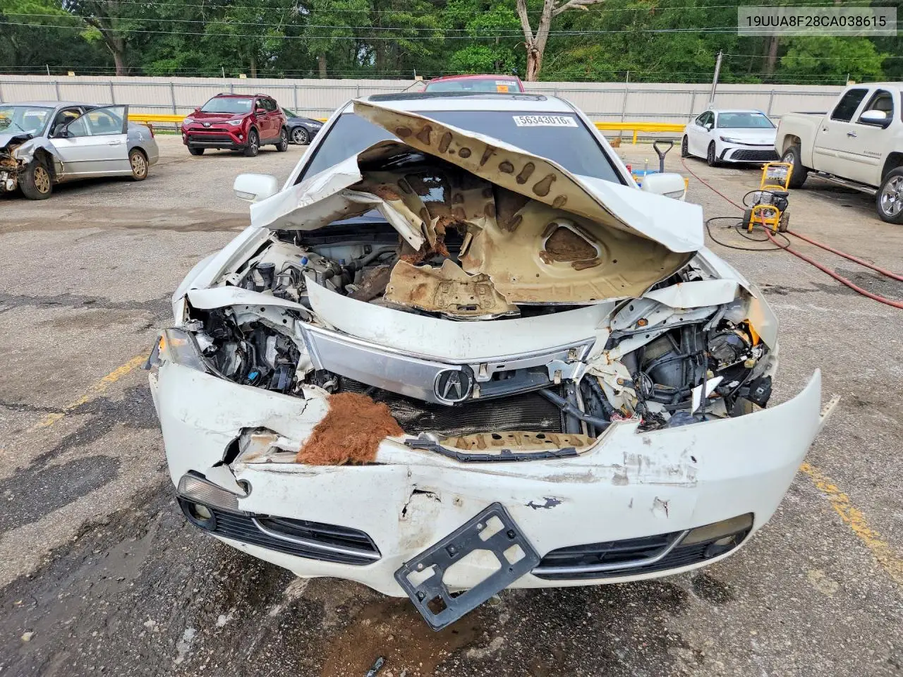 2012 Acura Tl VIN: 19UUA8F28CA038615 Lot: 56343016