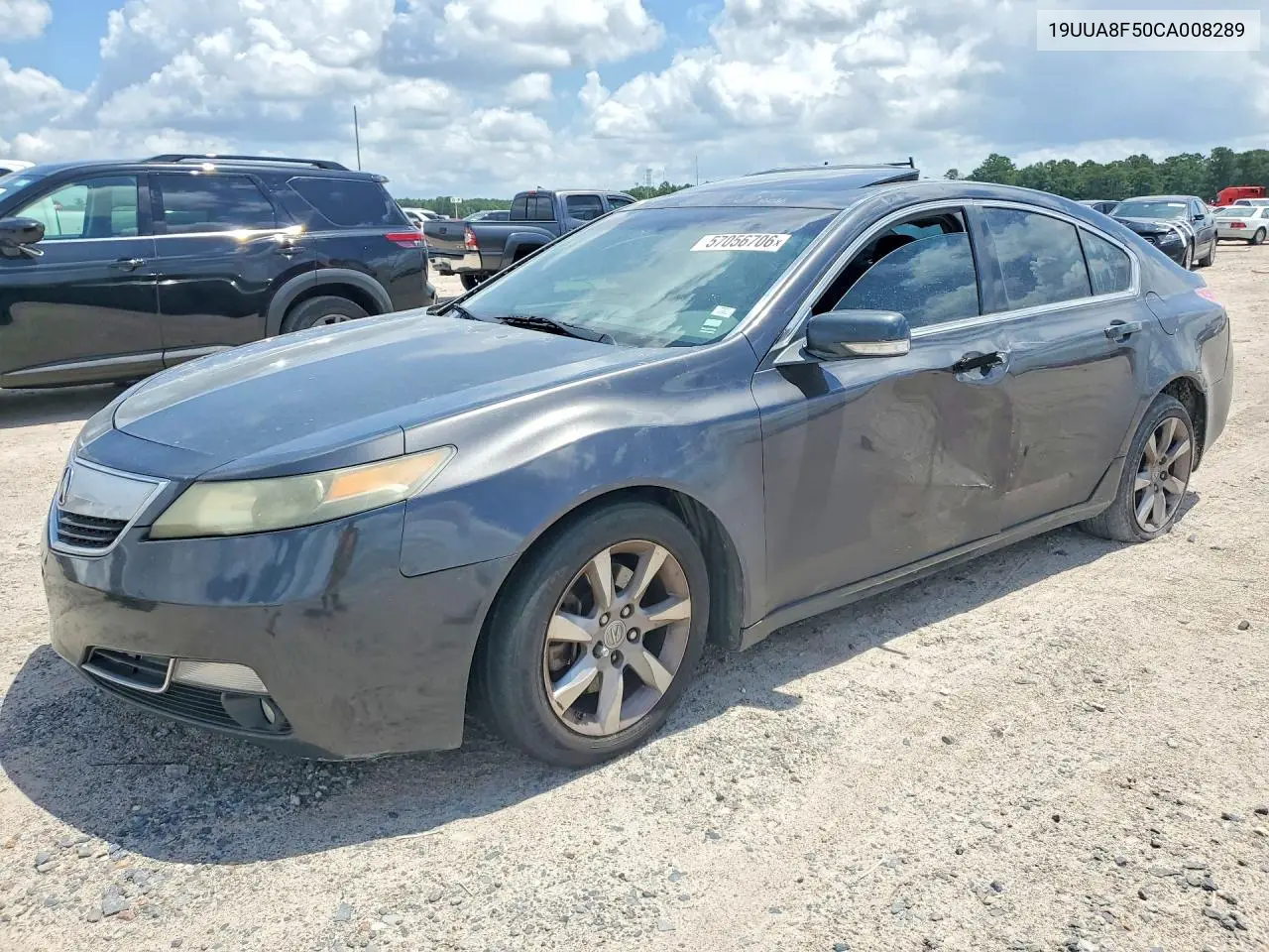 2012 Acura Tl VIN: 19UUA8F50CA008289 Lot: 57056706