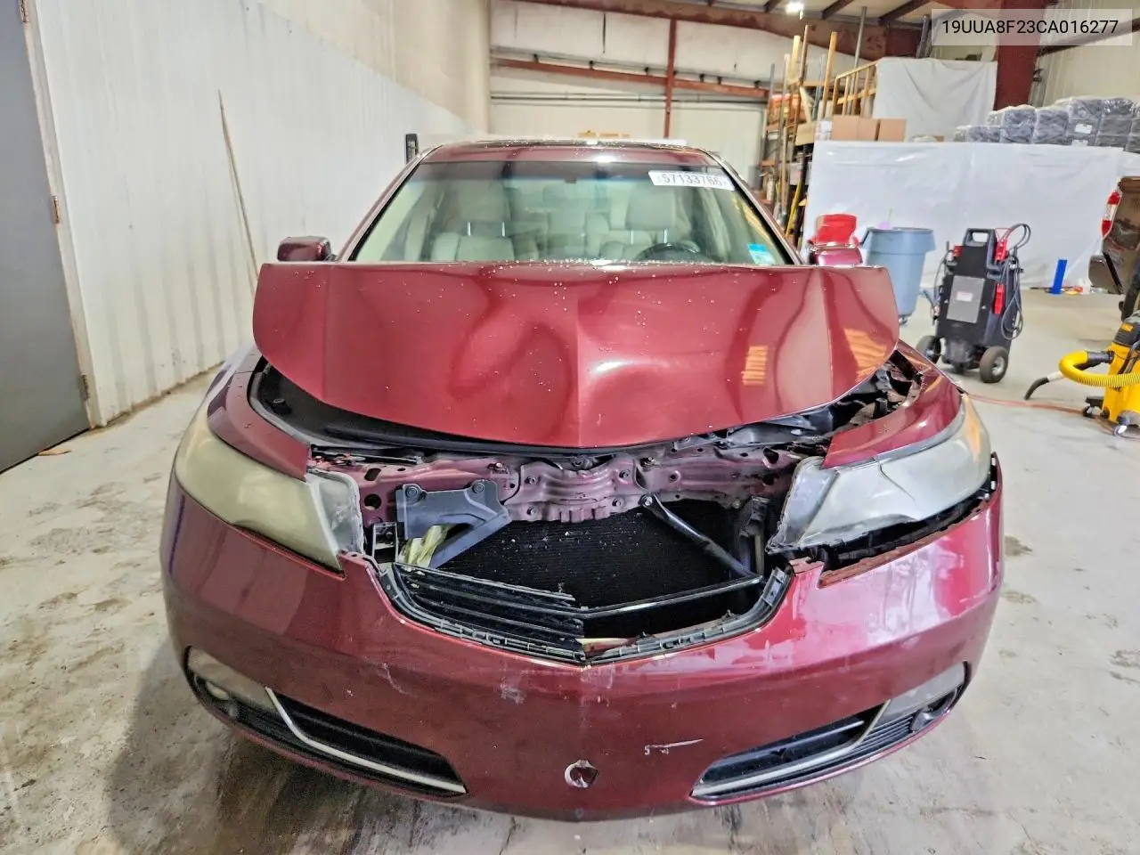 2012 Acura Tl VIN: 19UUA8F23CA016277 Lot: 57133766