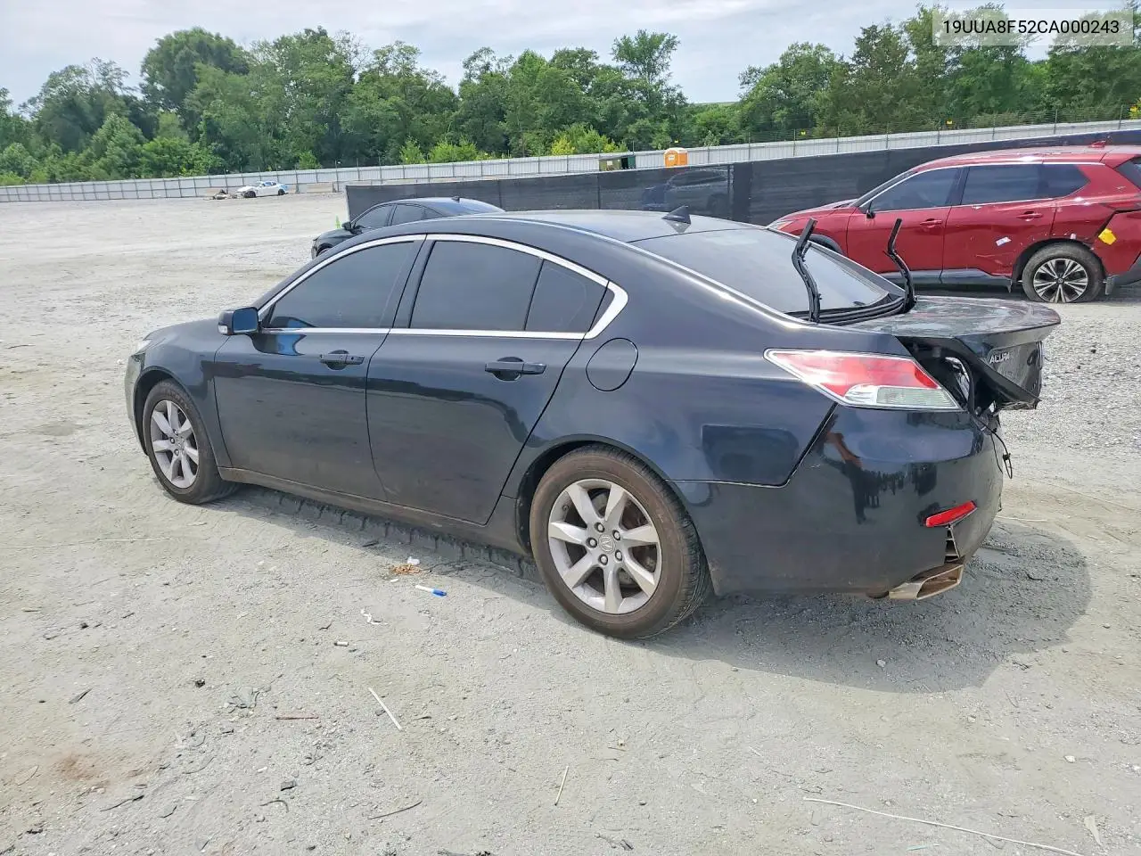 2012 Acura Tl VIN: 19UUA8F52CA000243 Lot: 57518406