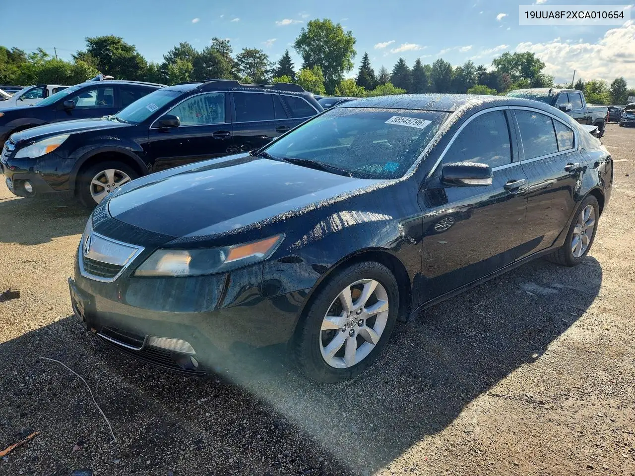 2012 Acura Tl VIN: 19UUA8F2XCA010654 Lot: 58545796
