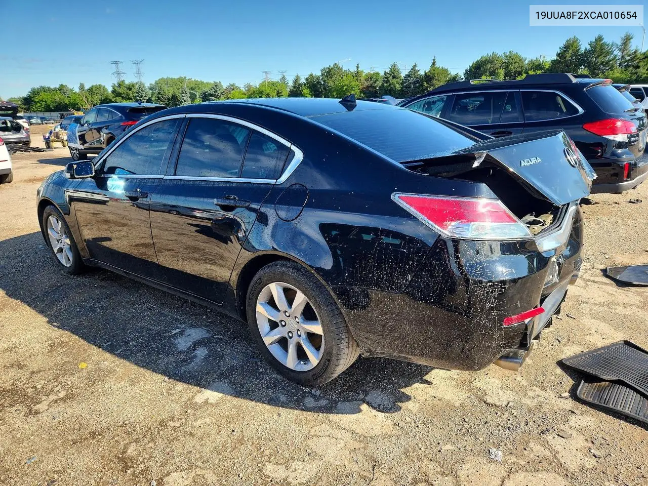 2012 Acura Tl VIN: 19UUA8F2XCA010654 Lot: 58545796