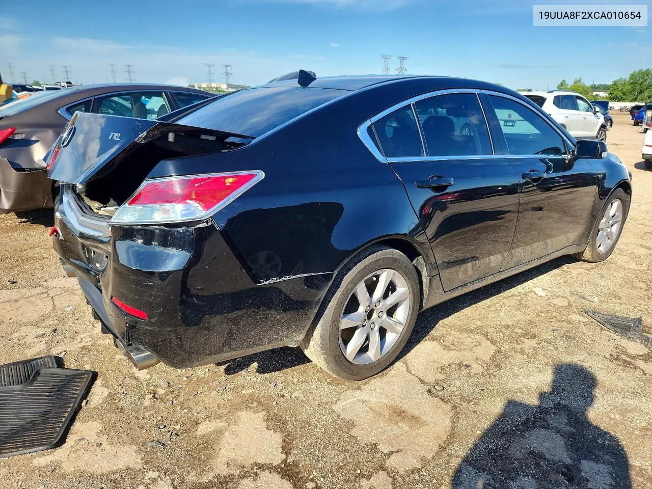 2012 Acura Tl VIN: 19UUA8F2XCA010654 Lot: 58545796