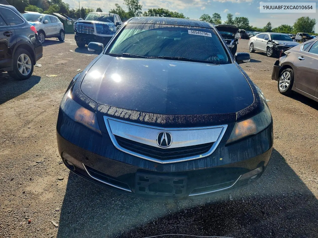 2012 Acura Tl VIN: 19UUA8F2XCA010654 Lot: 58545796