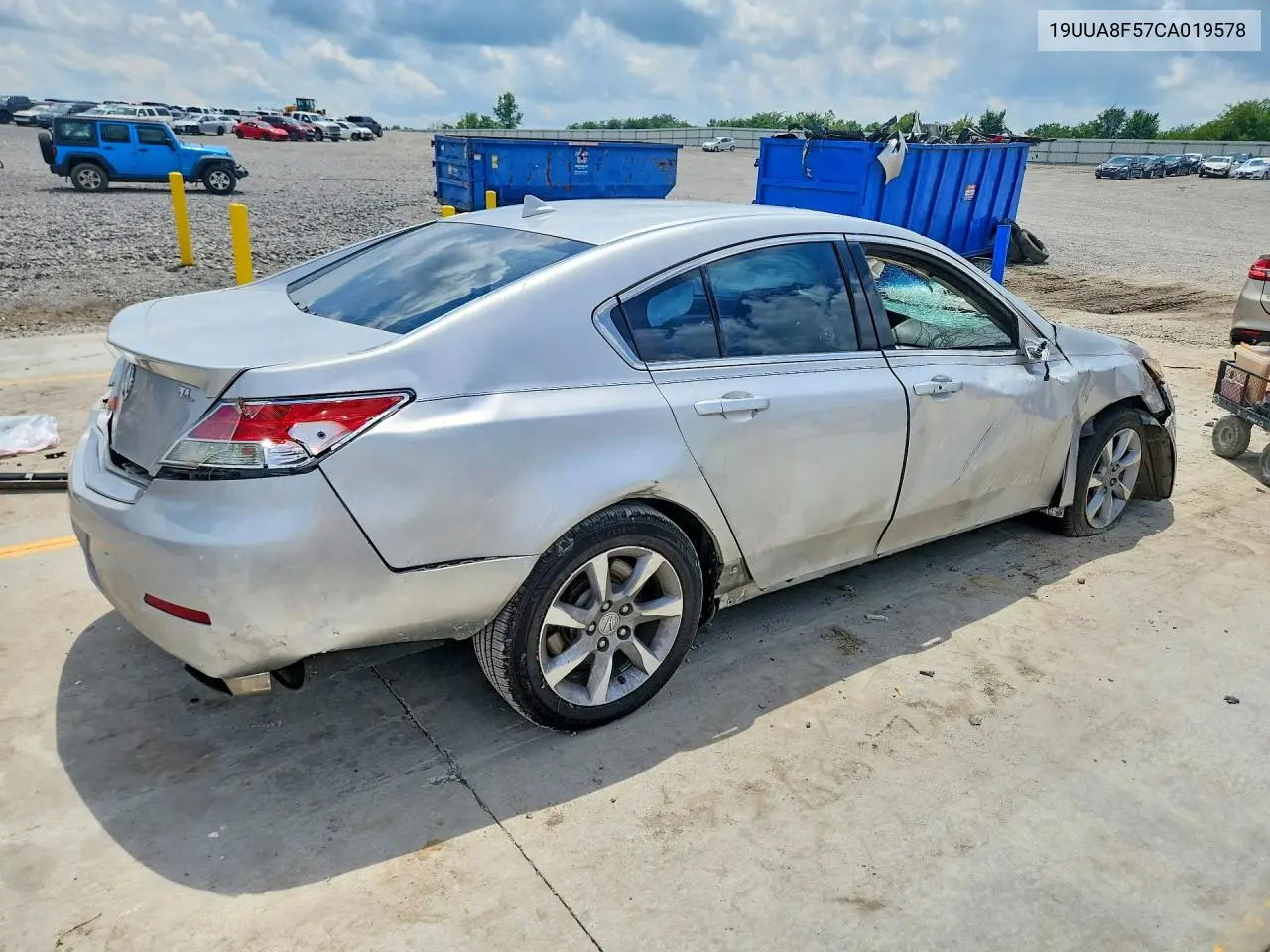 2012 Acura Tl VIN: 19UUA8F57CA019578 Lot: 60222716