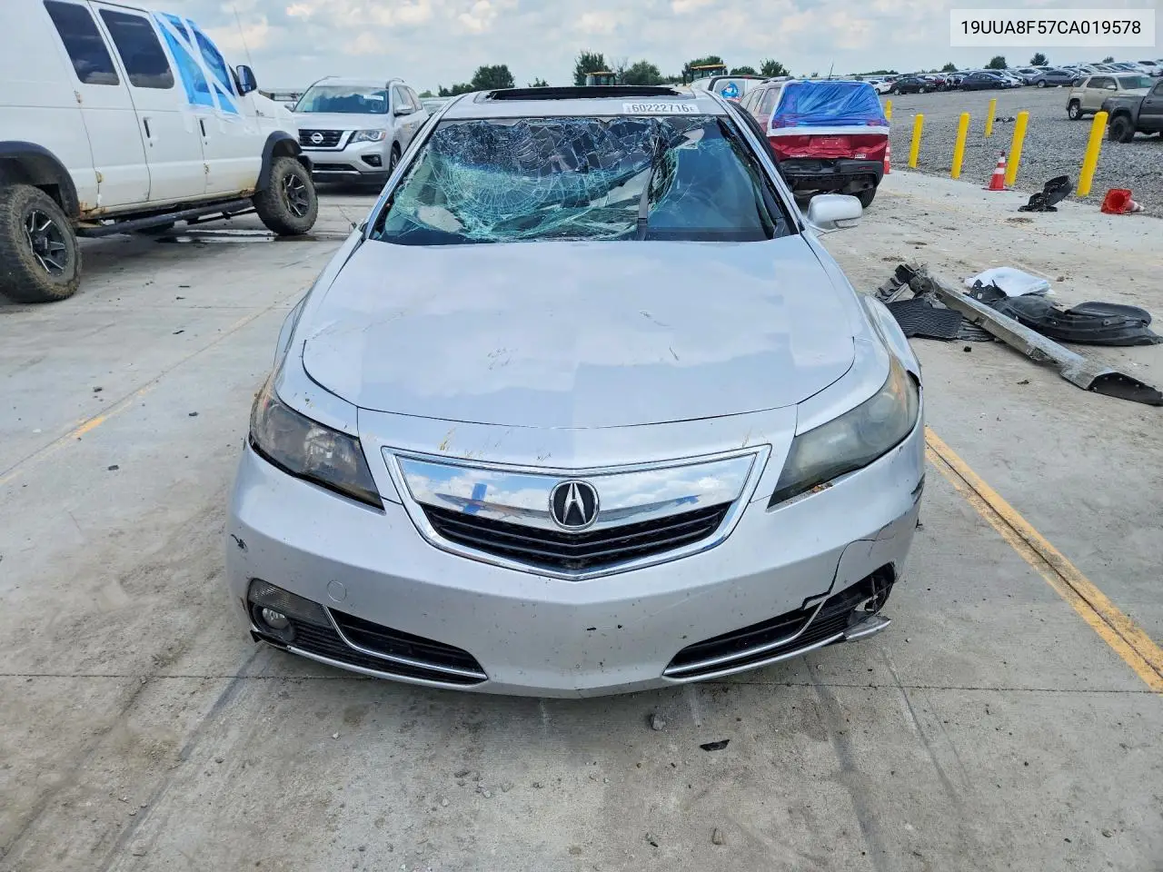 2012 Acura Tl VIN: 19UUA8F57CA019578 Lot: 60222716