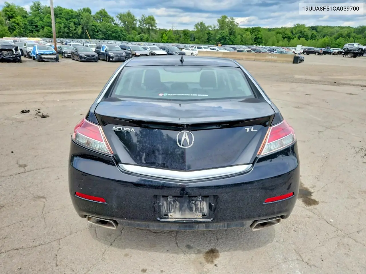 2012 Acura Tl VIN: 19UUA8F51CA039700 Lot: 60326996