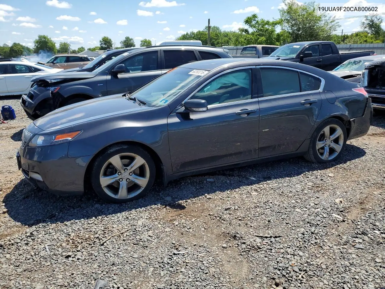 2012 Acura Tl VIN: 19UUA9F20CA800602 Lot: 60360016