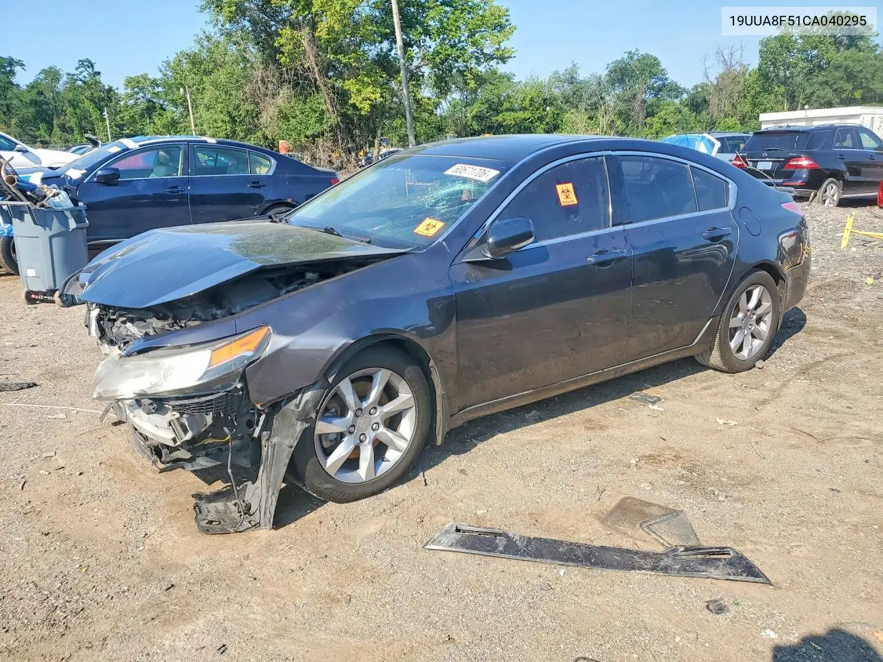 2012 Acura Tl VIN: 19UUA8F51CA040295 Lot: 60671706