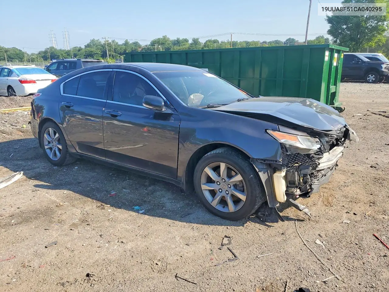 2012 Acura Tl VIN: 19UUA8F51CA040295 Lot: 60671706