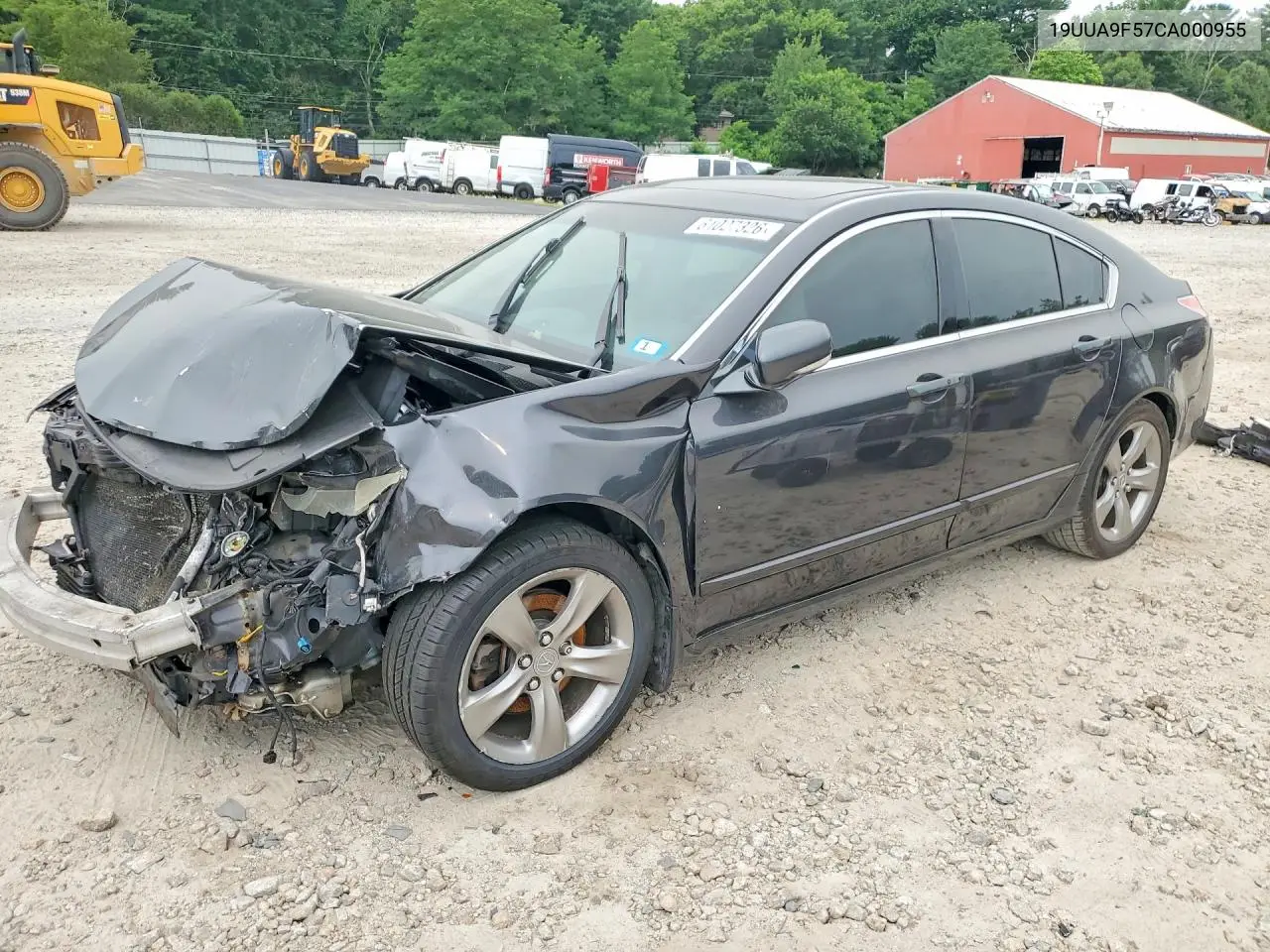 2012 Acura Tl VIN: 19UUA9F57CA000955 Lot: 61027326