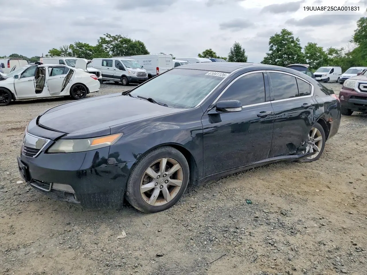 2012 Acura Tl VIN: 19UUA8F25CA001831 Lot: 61041126