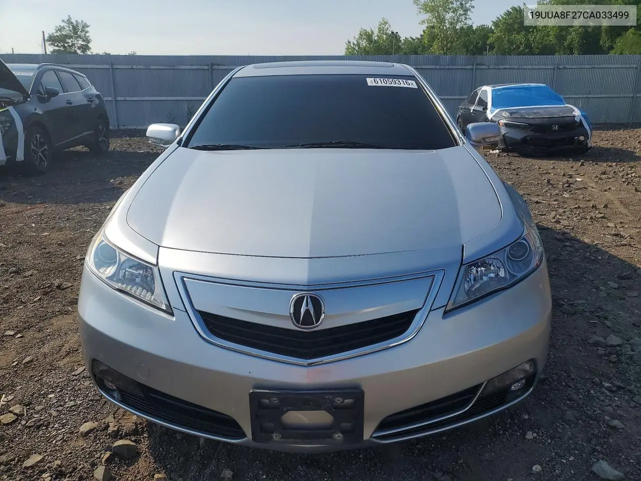 2012 Acura Tl VIN: 19UUA8F27CA033499 Lot: 61059316