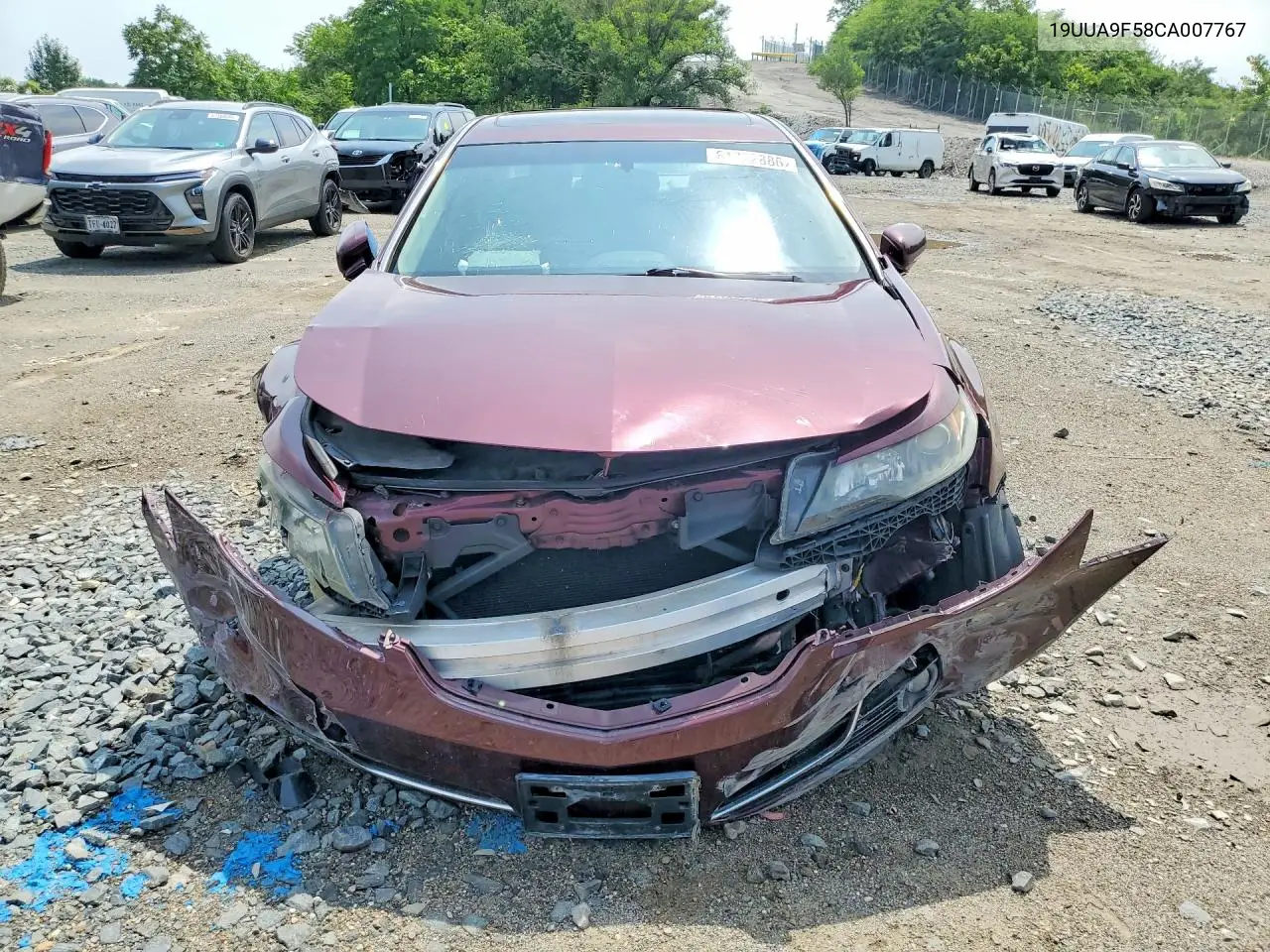 2012 Acura Tl VIN: 19UUA9F58CA007767 Lot: 61722886