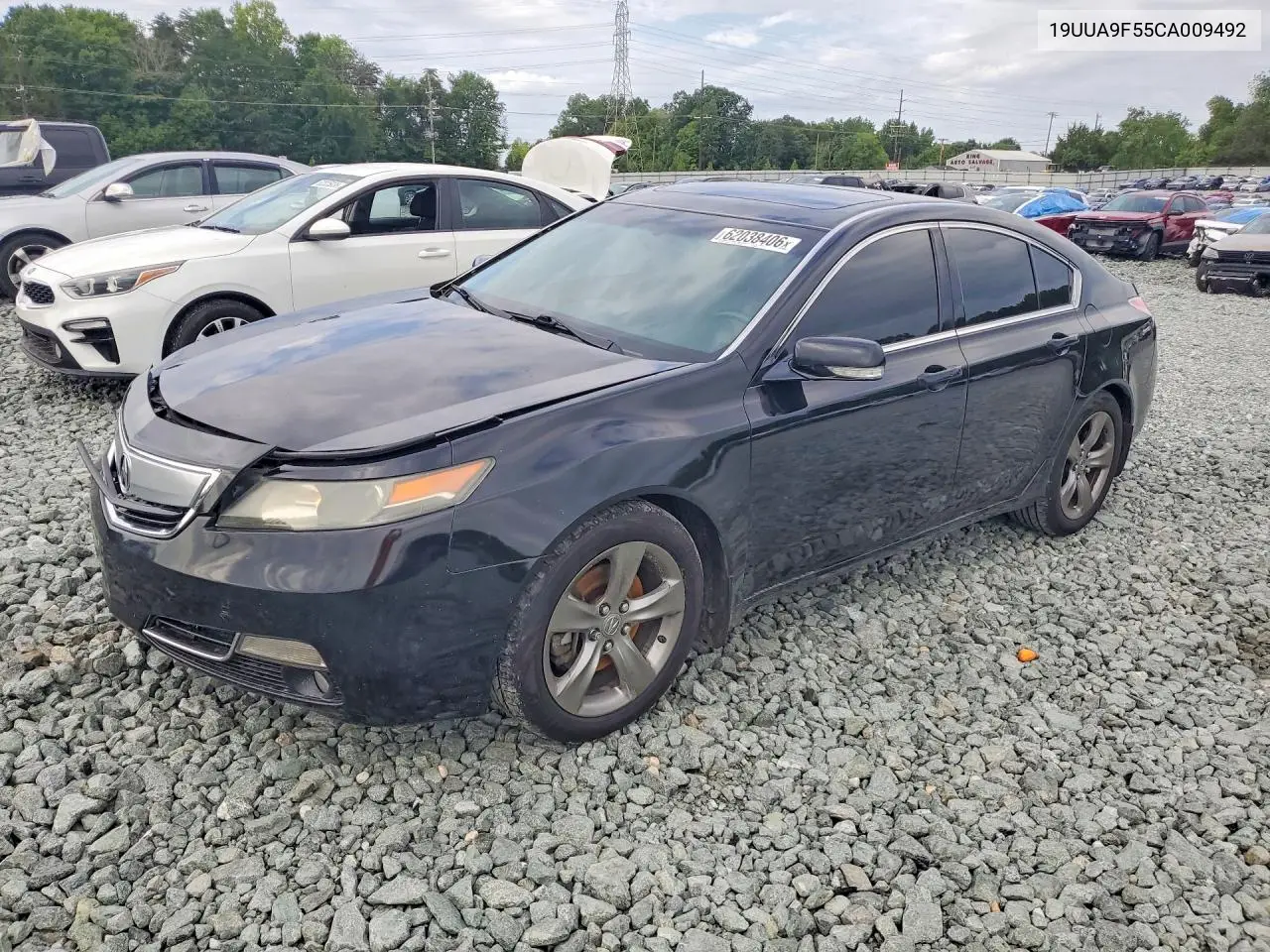 2012 Acura Tl VIN: 19UUA9F55CA009492 Lot: 62038406