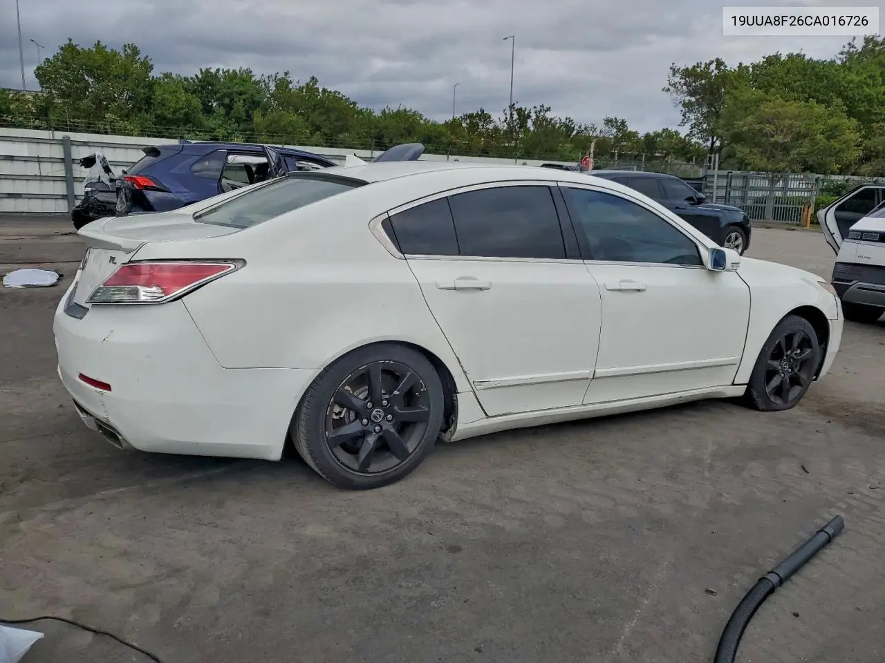 2012 Acura Tl VIN: 19UUA8F26CA016726 Lot: 72253895