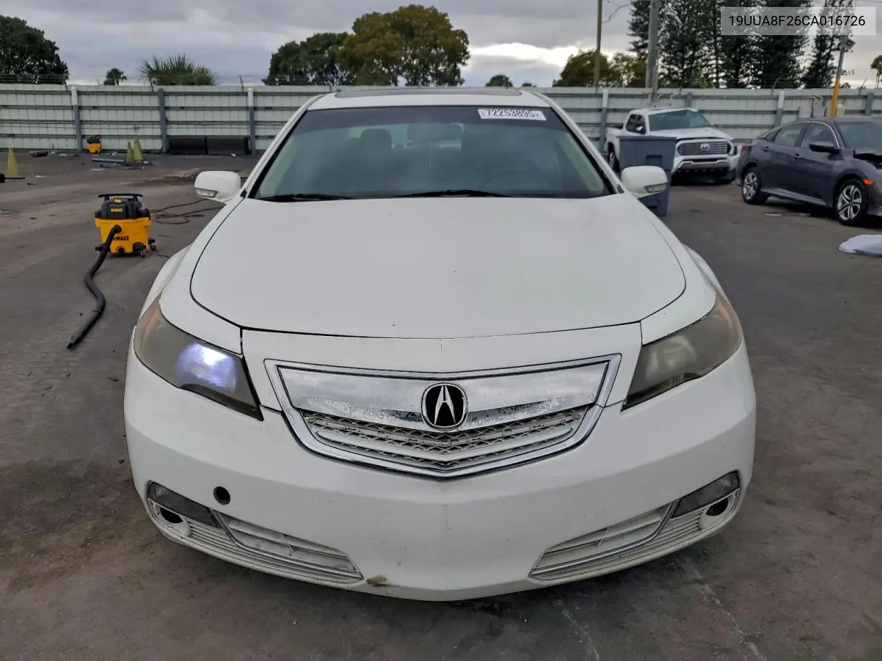 2012 Acura Tl VIN: 19UUA8F26CA016726 Lot: 72253895
