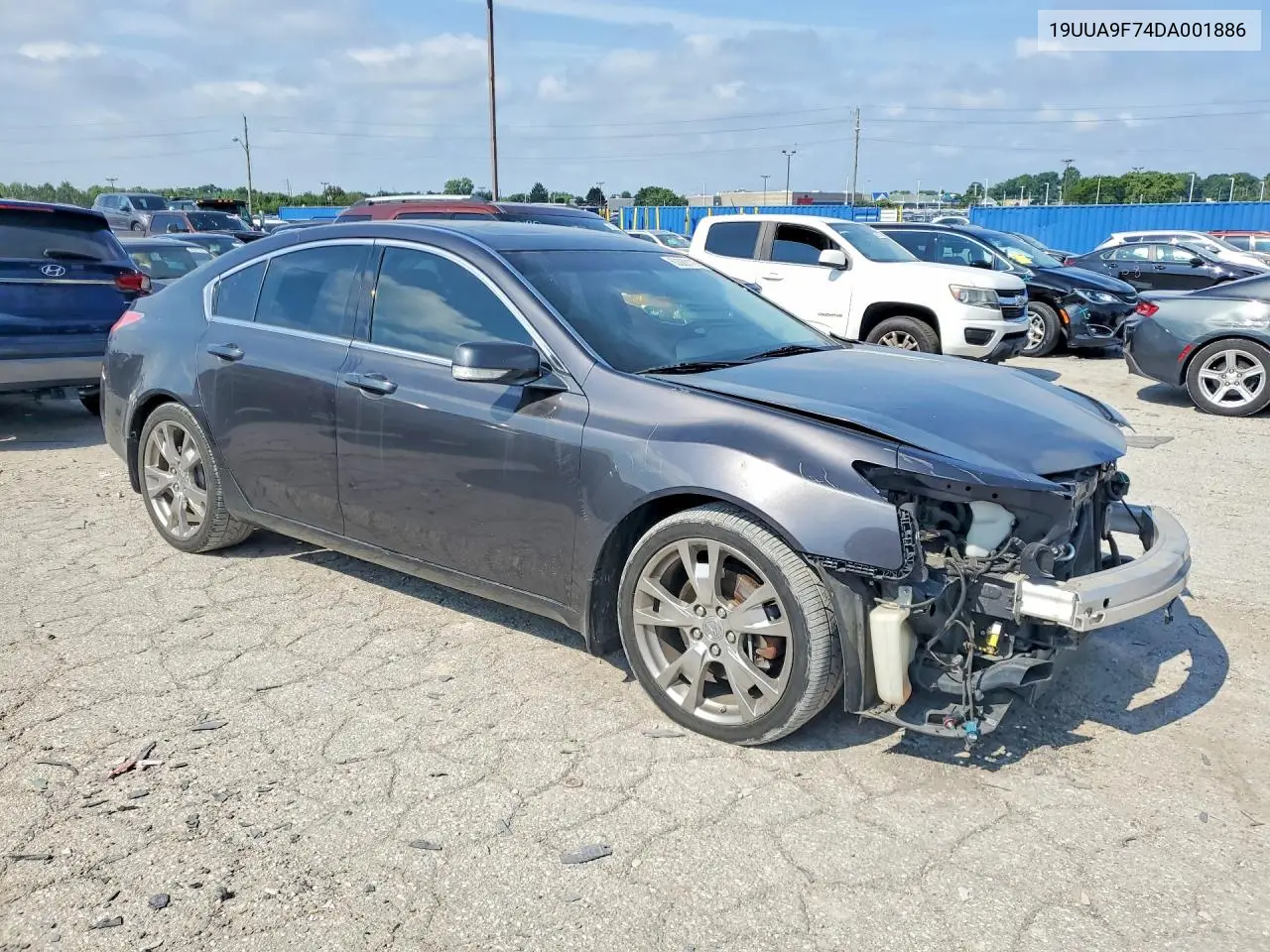2013 Acura Tl Advance VIN: 19UUA9F74DA001886 Lot: 60029116