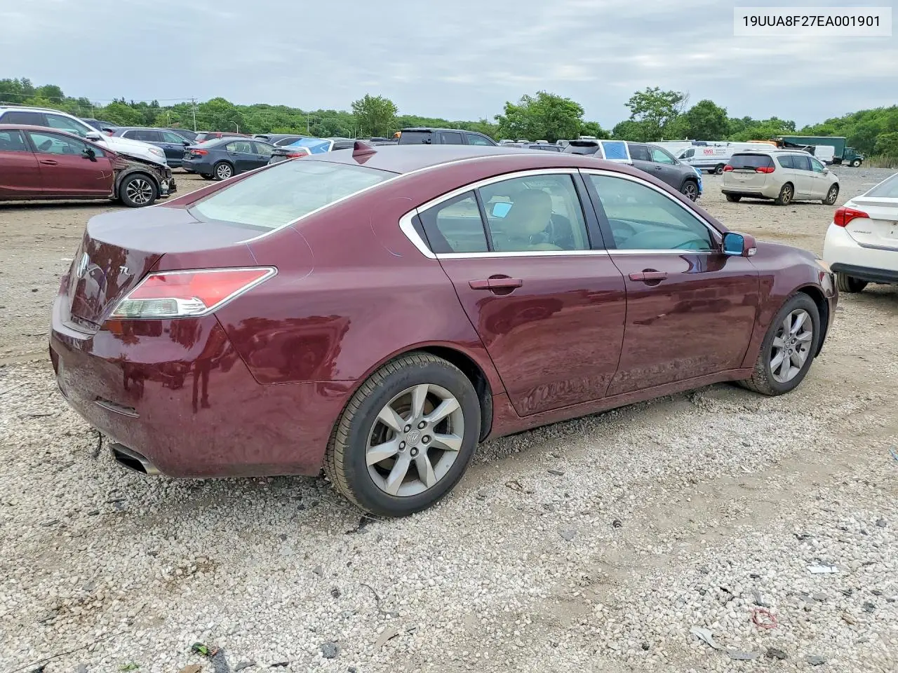 2014 Acura Tl VIN: 19UUA8F27EA001901 Lot: 57248746